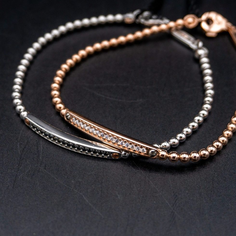 Bracciale elastico a pallini "Santomá"