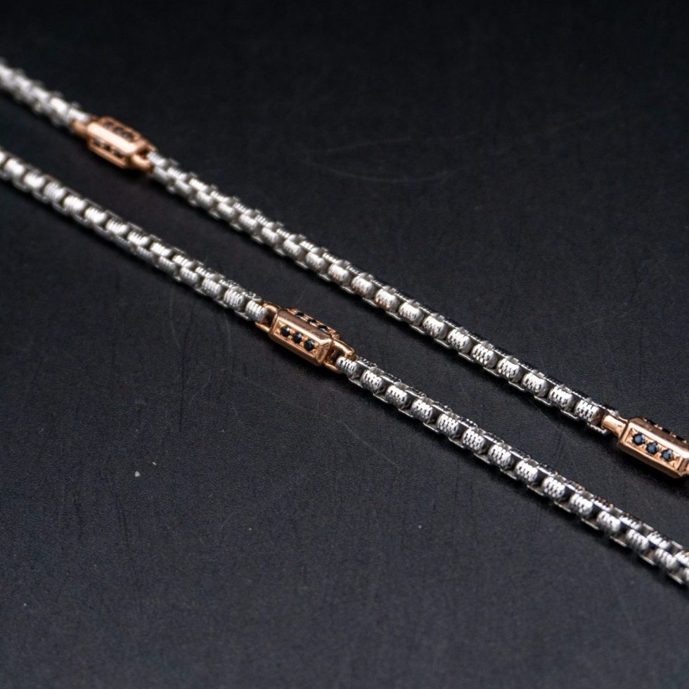 Catena pin bicolore "Santomá"