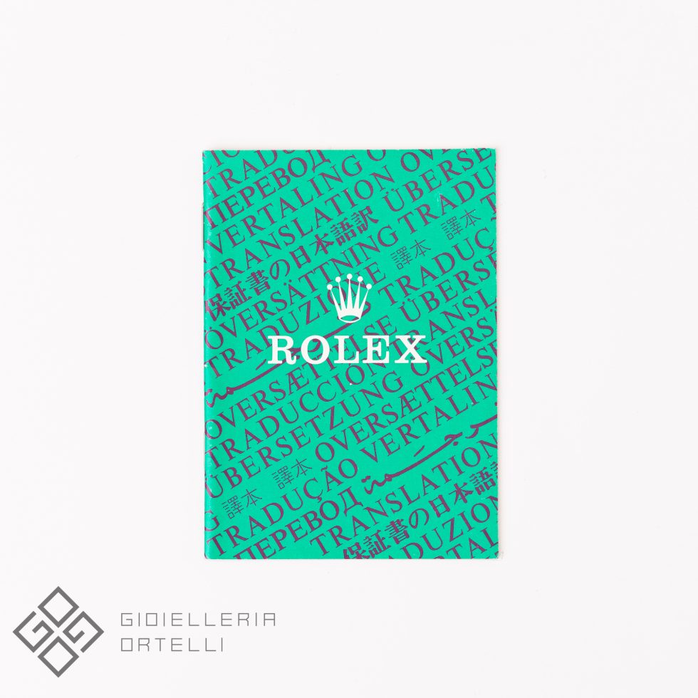 Manuale di Garanzia Rolex | Prima Generazione 1980-2005
