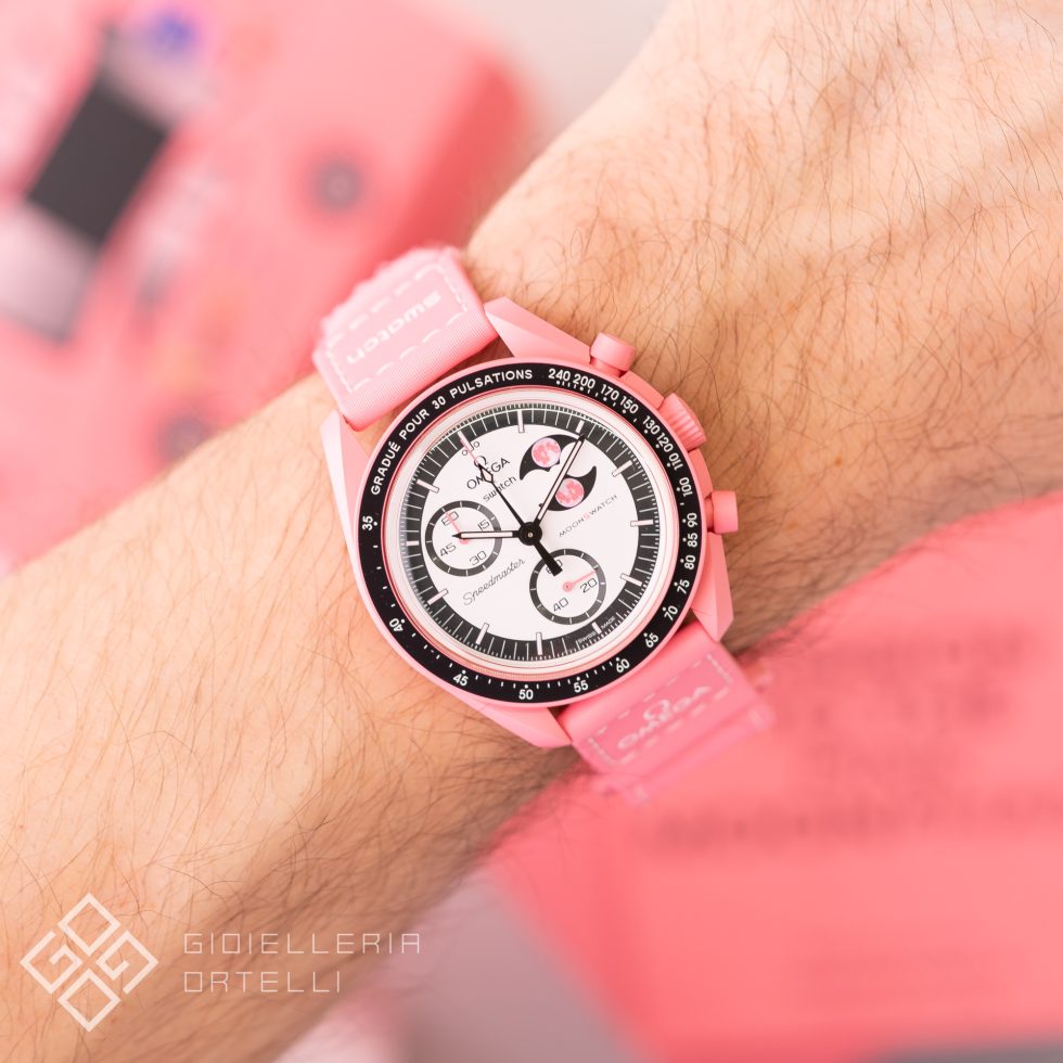 Swatch "Mission to the Pink Moonphase" Moonswatch Omega x Swatch