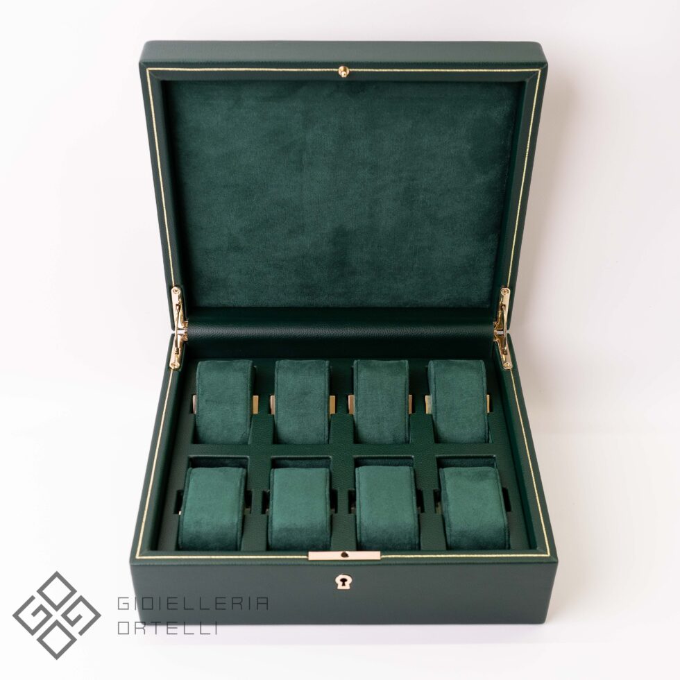 Cassetta Porta Orologi 8 pezzi | British Racing | Wolf 1834