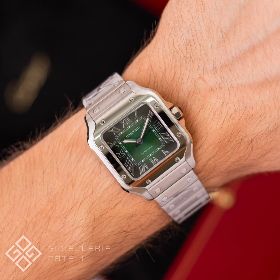 Cartier Santos De Cartier Medium Green | WSSA0061 | New 2026 | Full Set