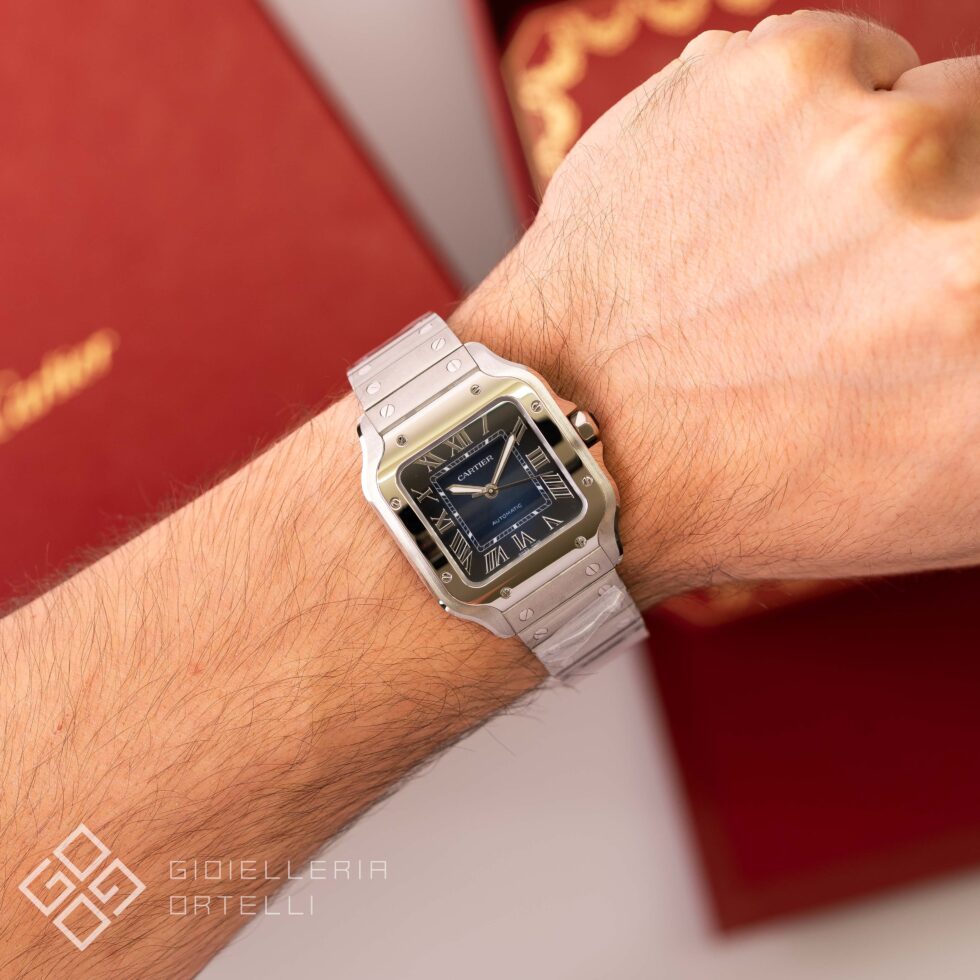 Cartier Santos De Cartier Medium Blue | WSSA0063 | Nuovo 2026 | Full Set