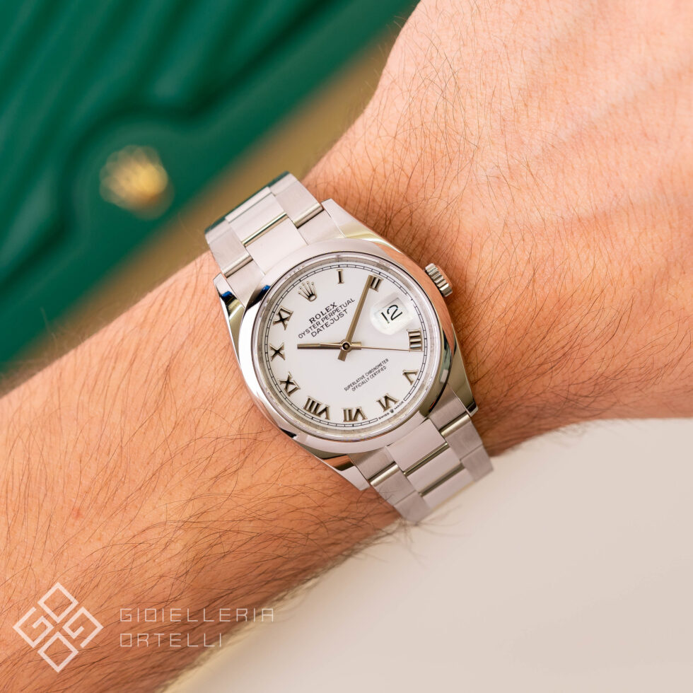 Rolex Datejust 36 White Roman Dial | 126200 | Like New | Solo Orologio