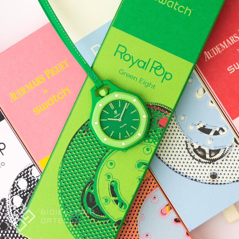 Swatch Audemars Piguet Royal Pop SSX03G100N | Green Eight | New | Full Set | ITA