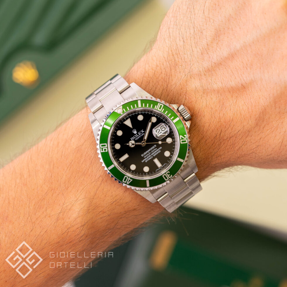 Rolex Submariner "Kermit" 50° Anniversario | RRR | 16610LV | Full Set | Mai Lucidato