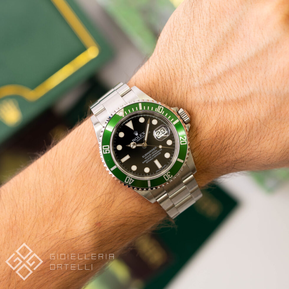 Rolex Submariner Date Kermit 50th Anniversario | 16610LV | Bollino Verde | Super Full Set